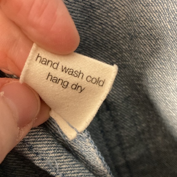 Lykke Wullf Womens Size S Anita Overalls Classic Denim Blue High Waist 70s Mod - Picture 13 of 16